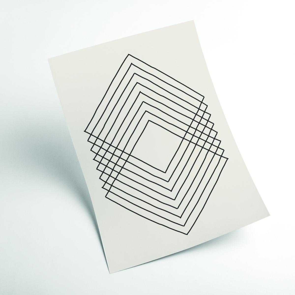 Grey Imperfect Lines #3 Large Stanley Print House – image 2