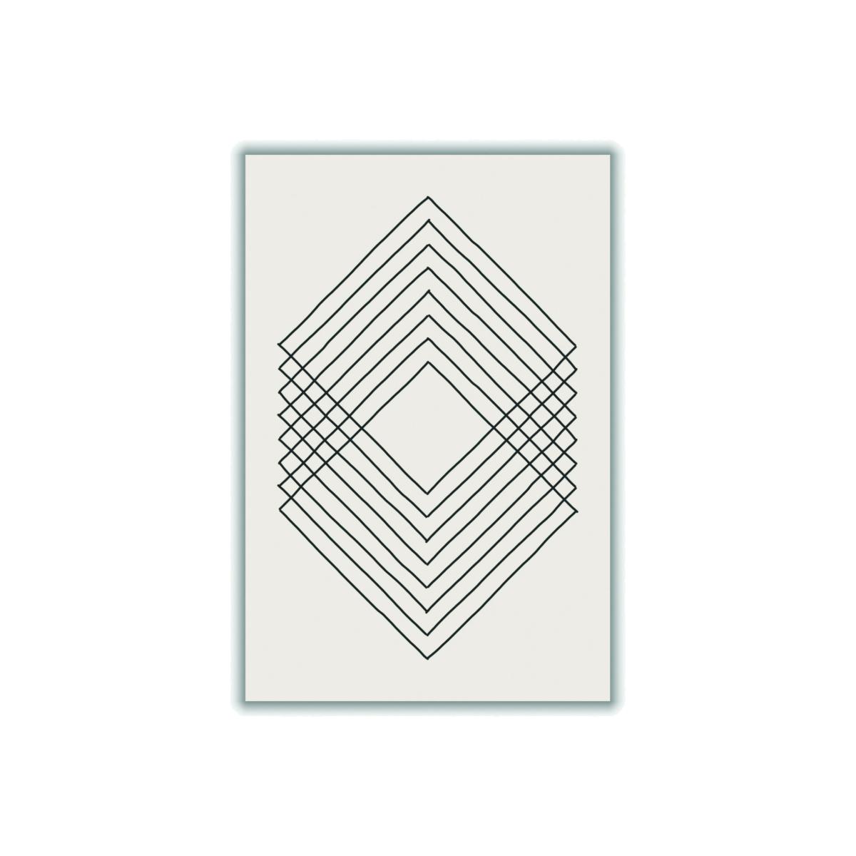 Grey Imperfect Lines #3 Large Stanley Print House – image 1