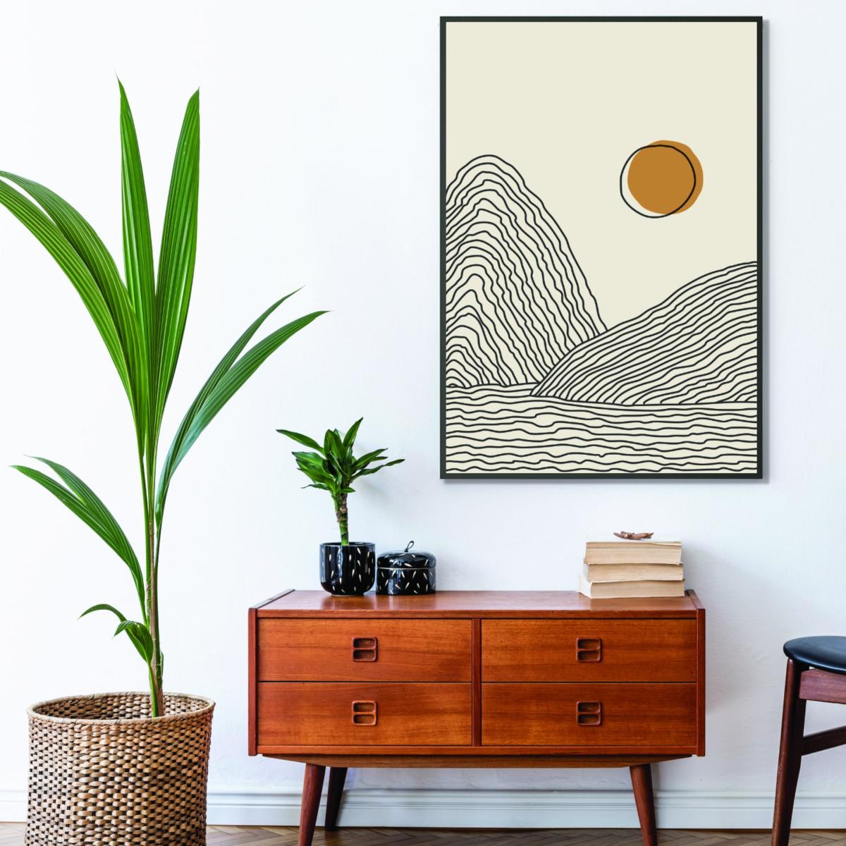 Yellow / Orange Boho Sunset Series #3 Extra Large Stanley Print House – image 3