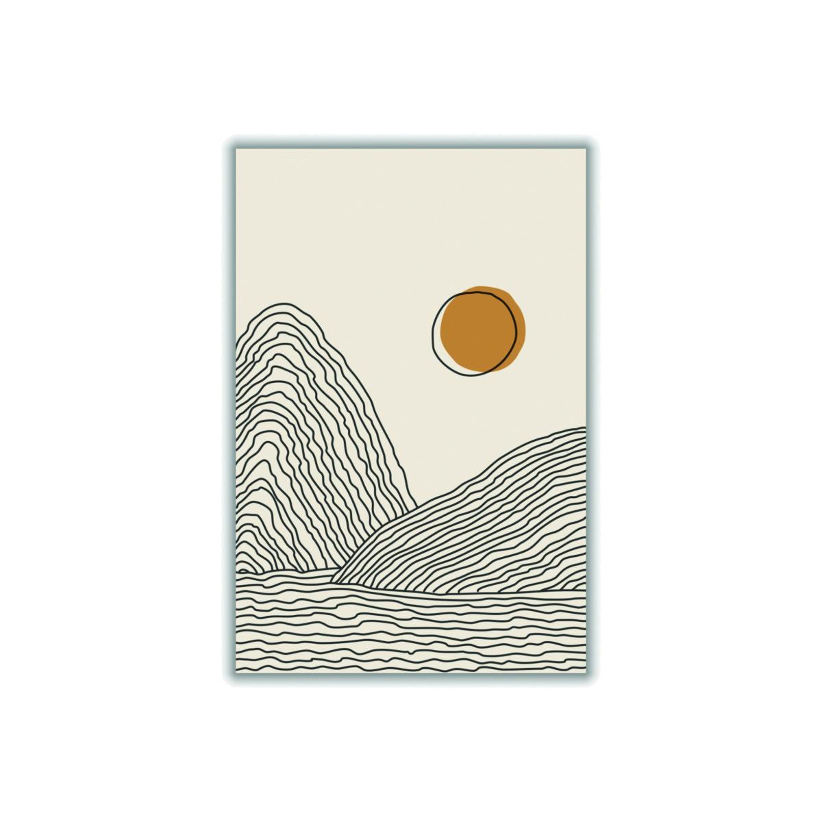 Yellow / Orange Boho Sunset Series #3 Extra Large Stanley Print House – image 1
