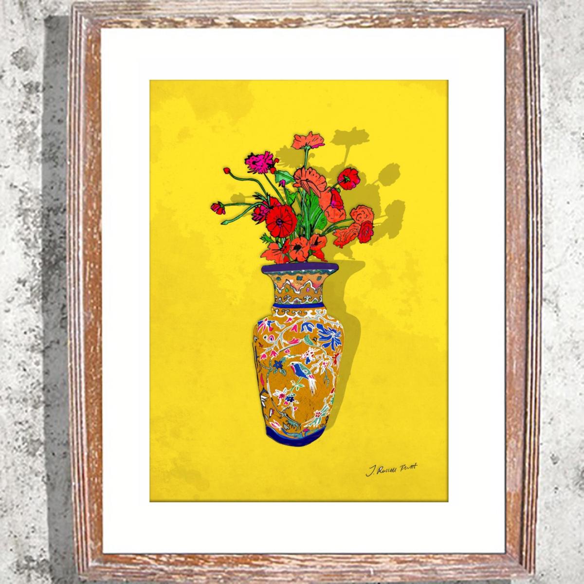 Vase Of Poppies Signed Print A4 210 X 297Mm Jessica Russell Flint – image 2