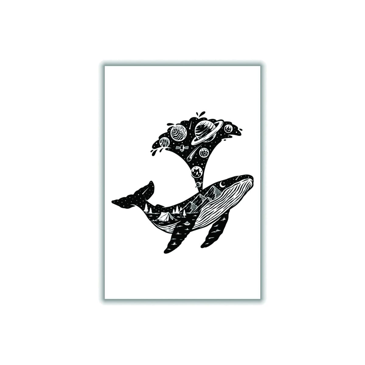 Black Humpback Universe Extra Small Stanley Print House – image 1