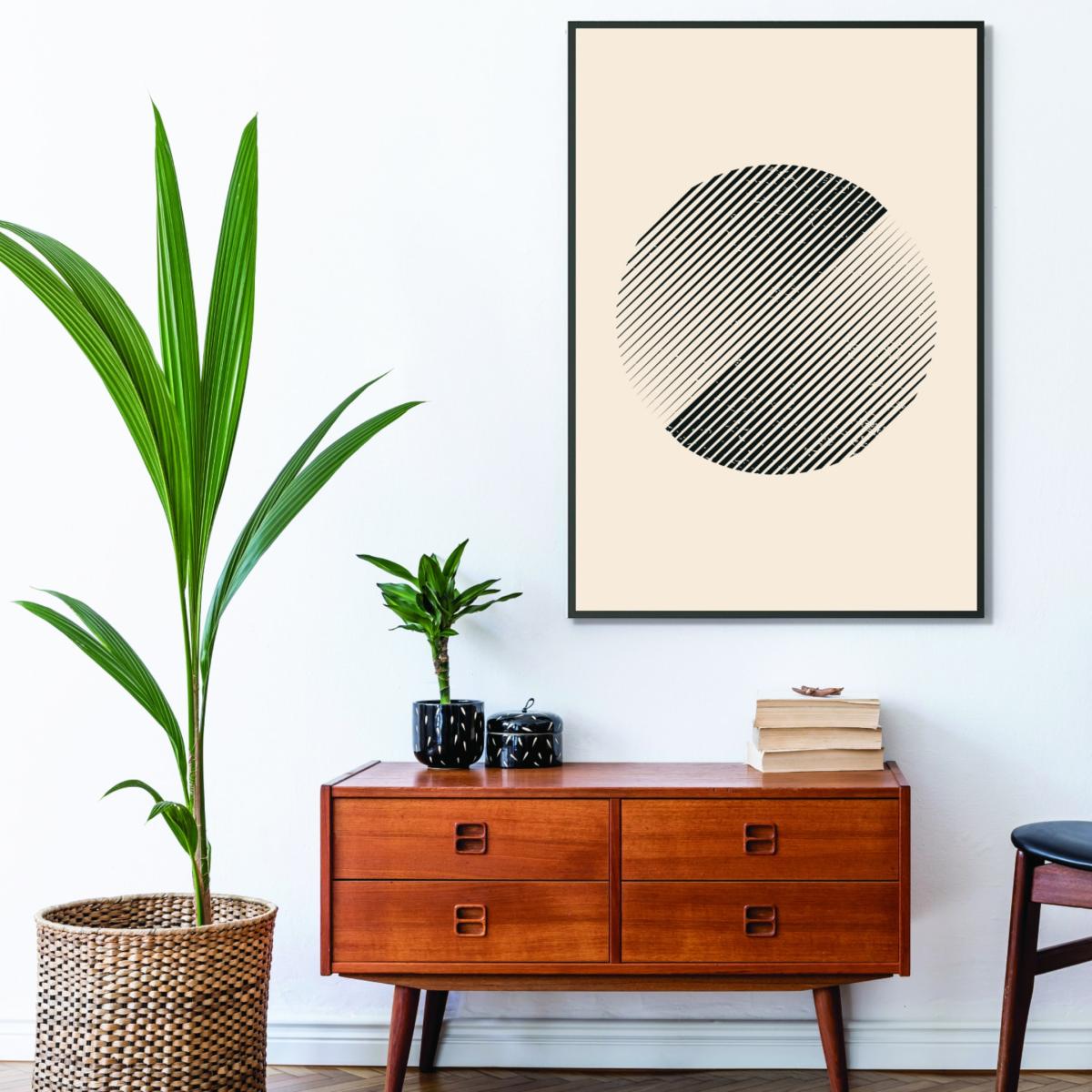 Black Boho Minimal Shapes #3 Extra Large Stanley Print House – image 3