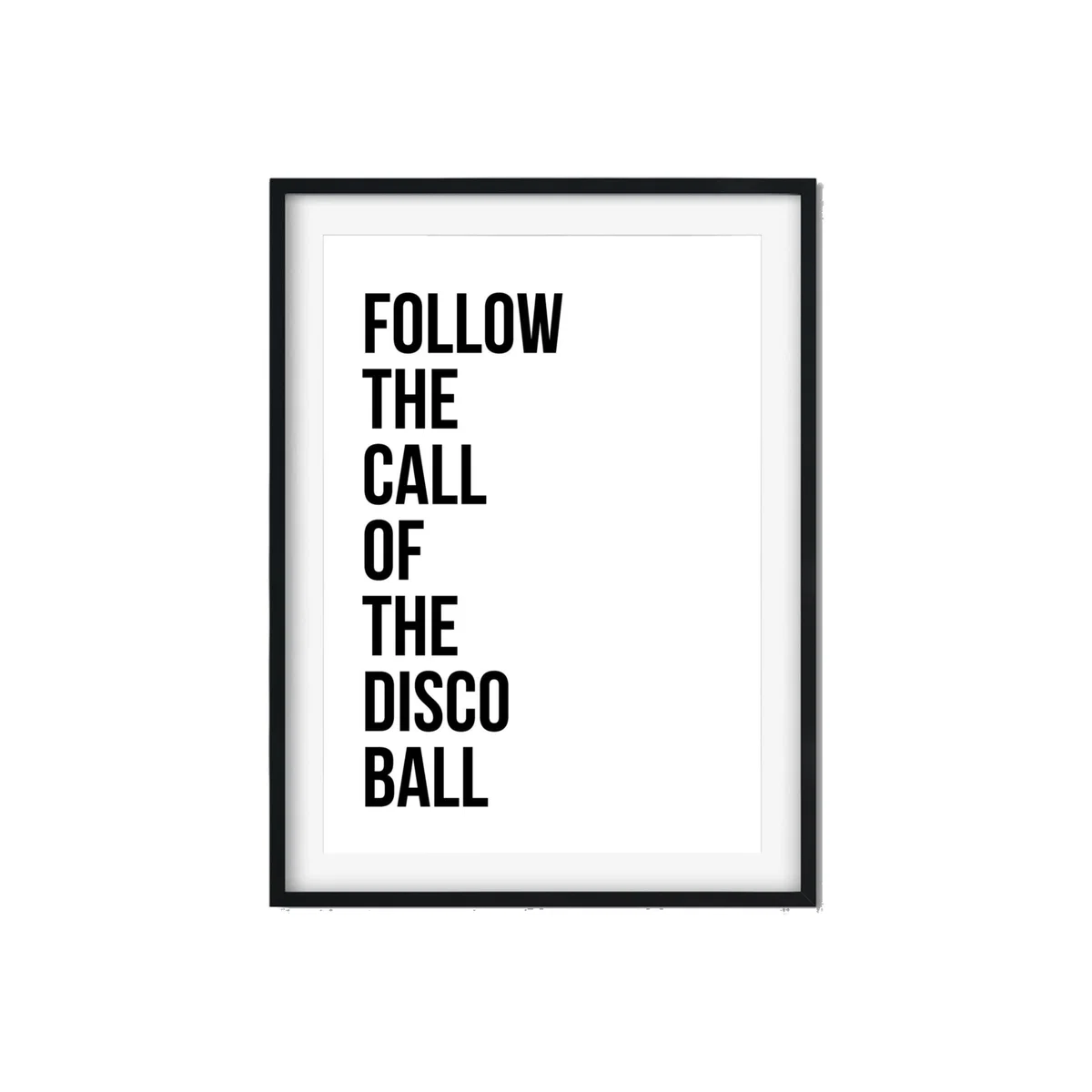 Black Disco Ball A3 297 X 420Mm The Native State – image 1