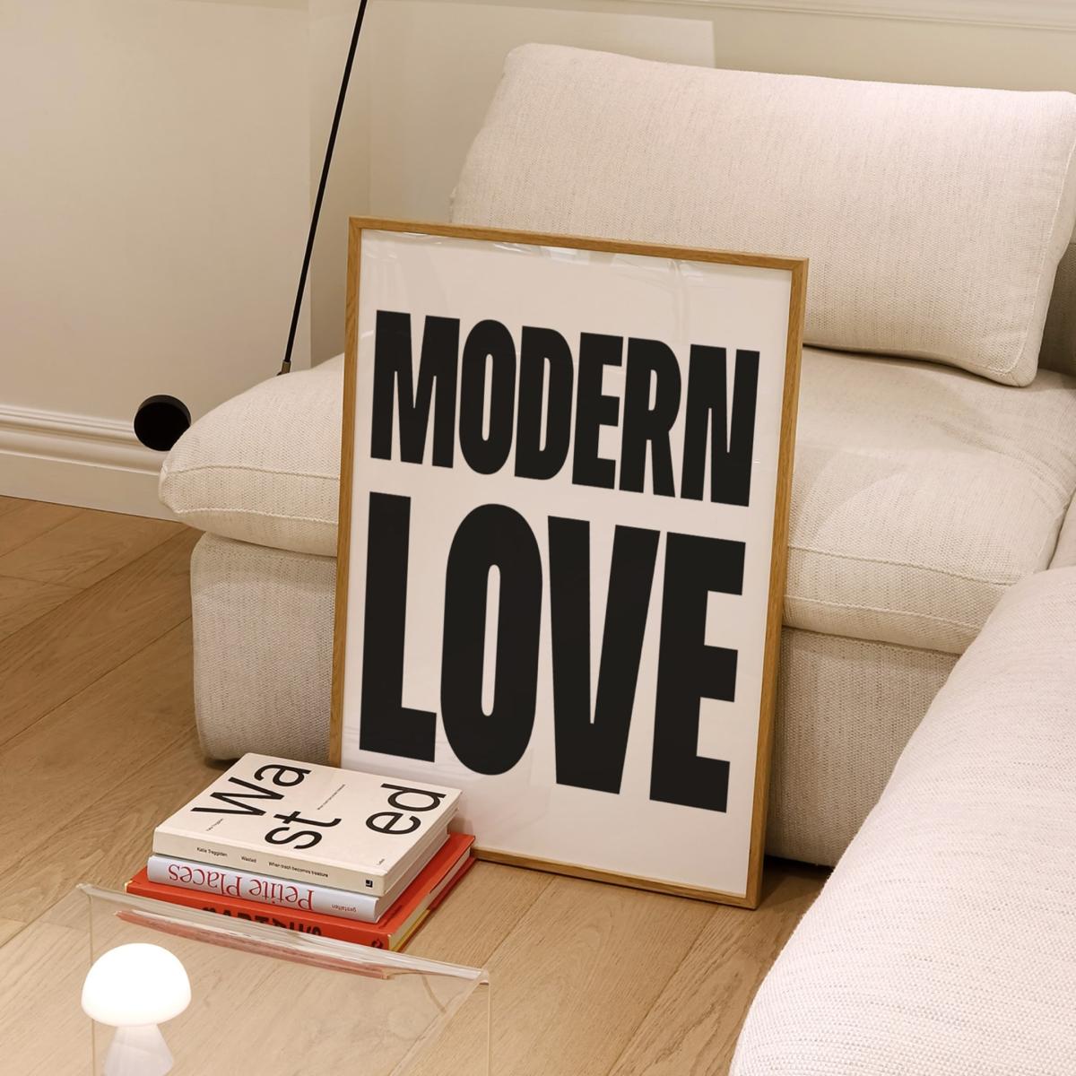 Black Modern Love Retro Bowie Inspired Giclée Art Print A3 297 X 420Mm Fanclub – image 2