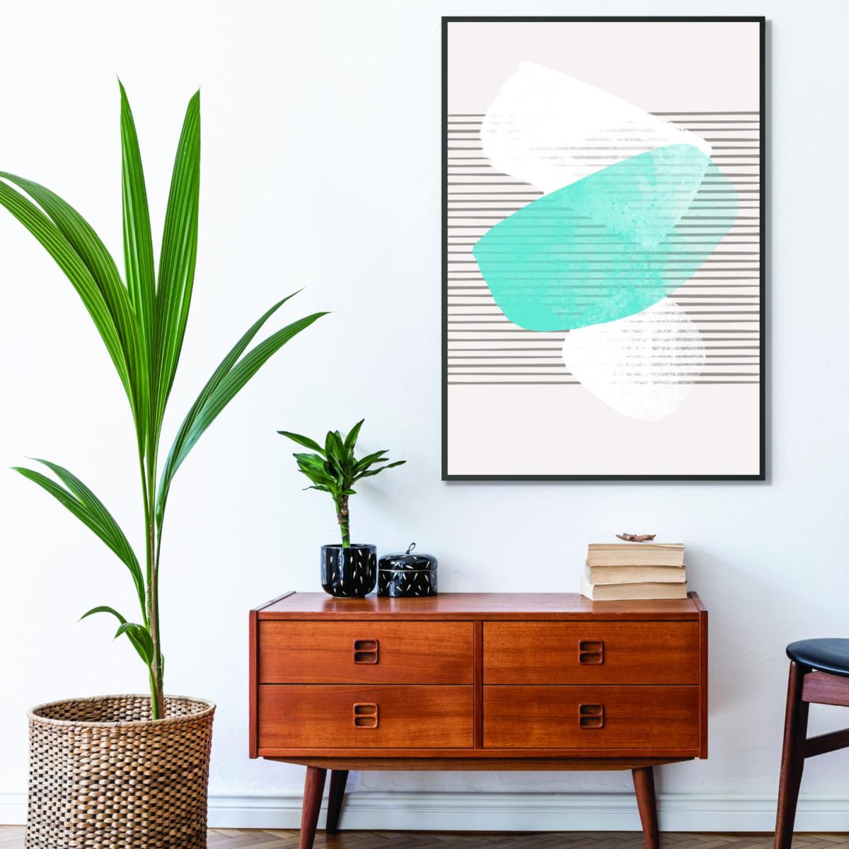 Blue Watercolor Abstract #1 A4 210 X 297Mm Stanley Print House – image 3