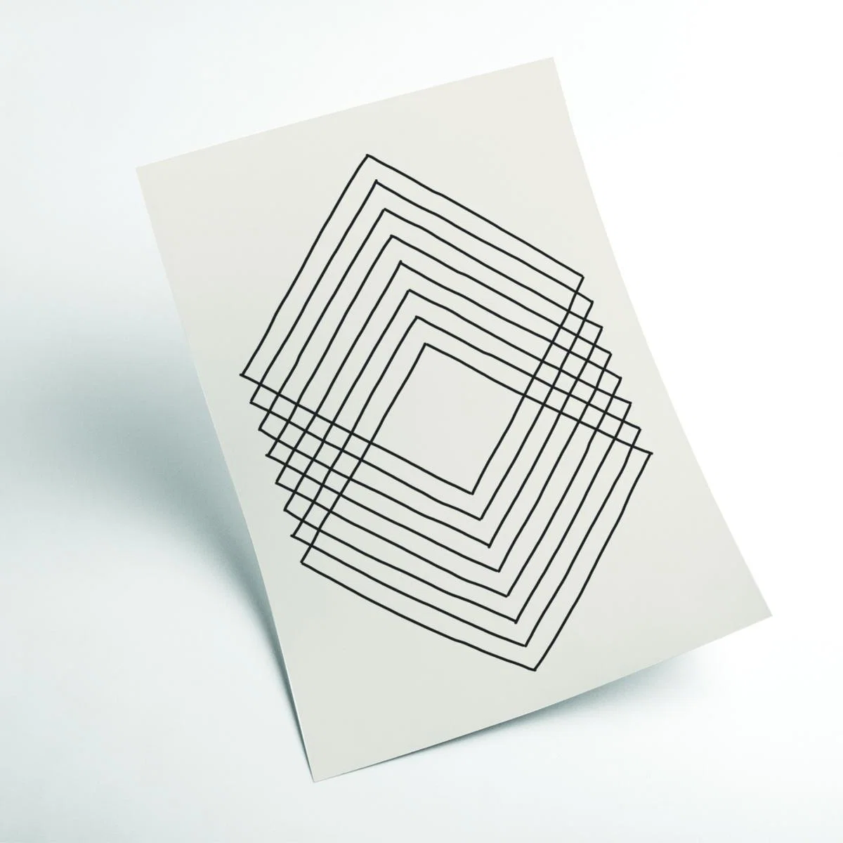 Grey Imperfect Lines #3 Extra Large Stanley Print House – image 2