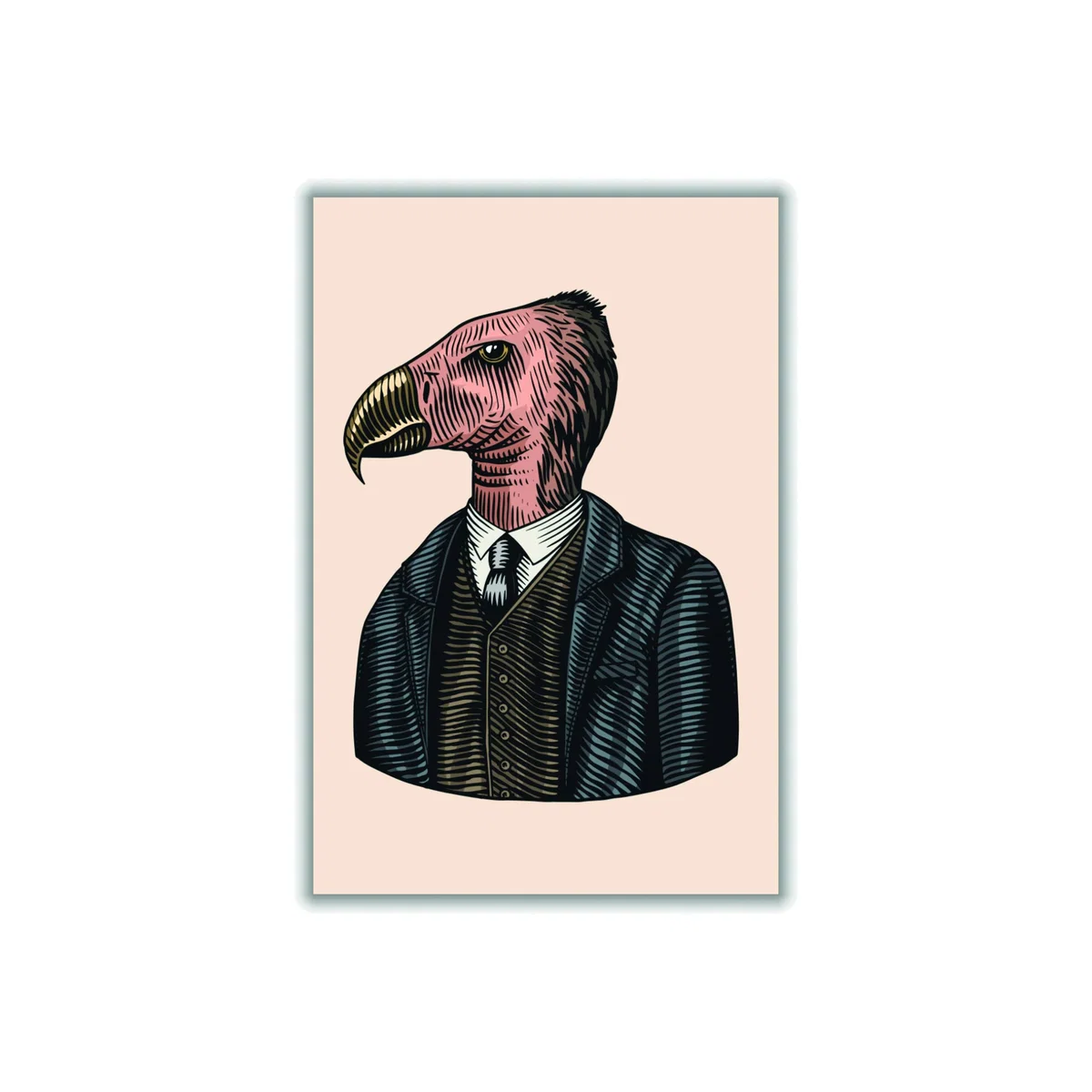 Rose Gold Mr. Condor A1 594 X 841Mm Stanley Print House – image 1