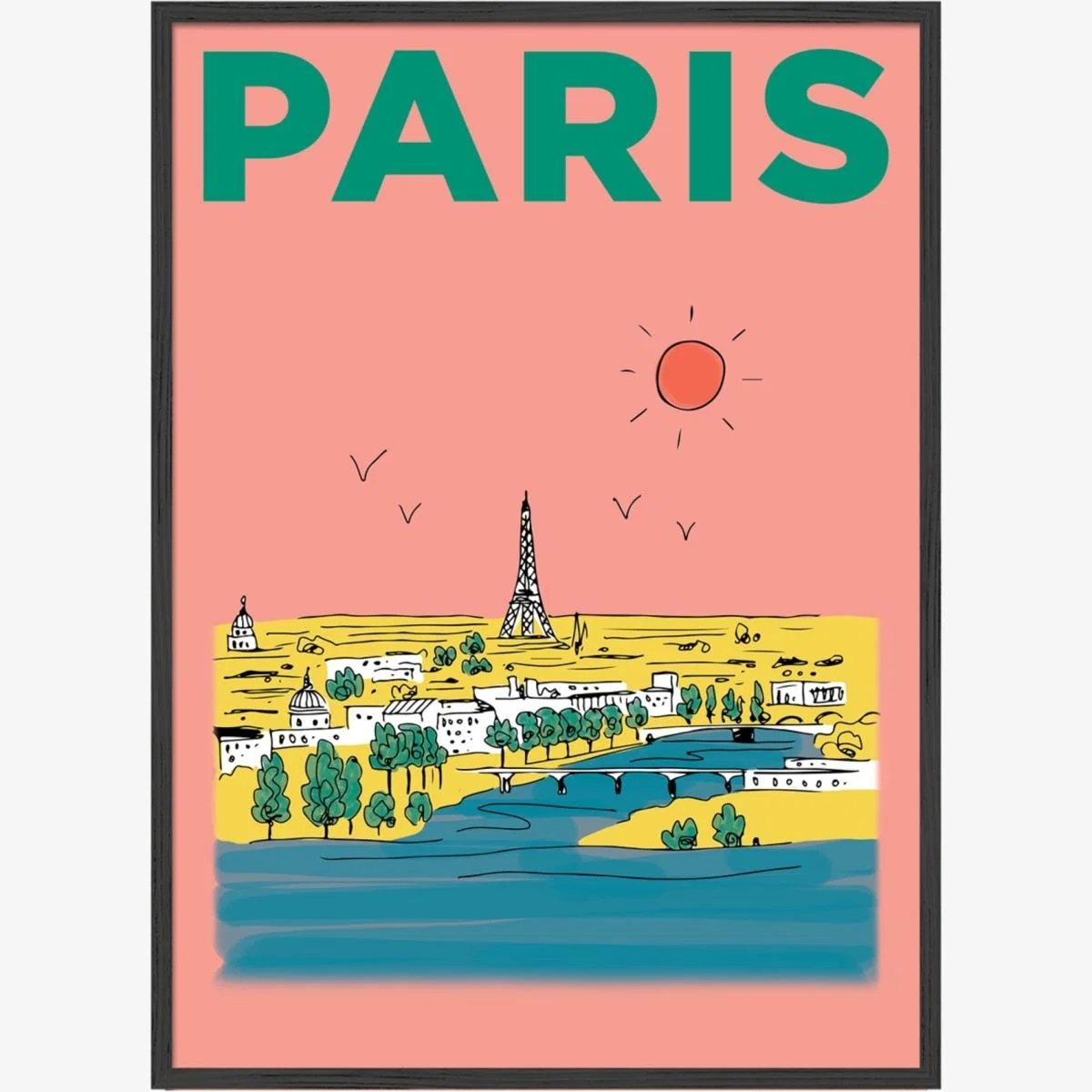 Paris Summer Escapes Print Places & Spaces Art Co. – image 1