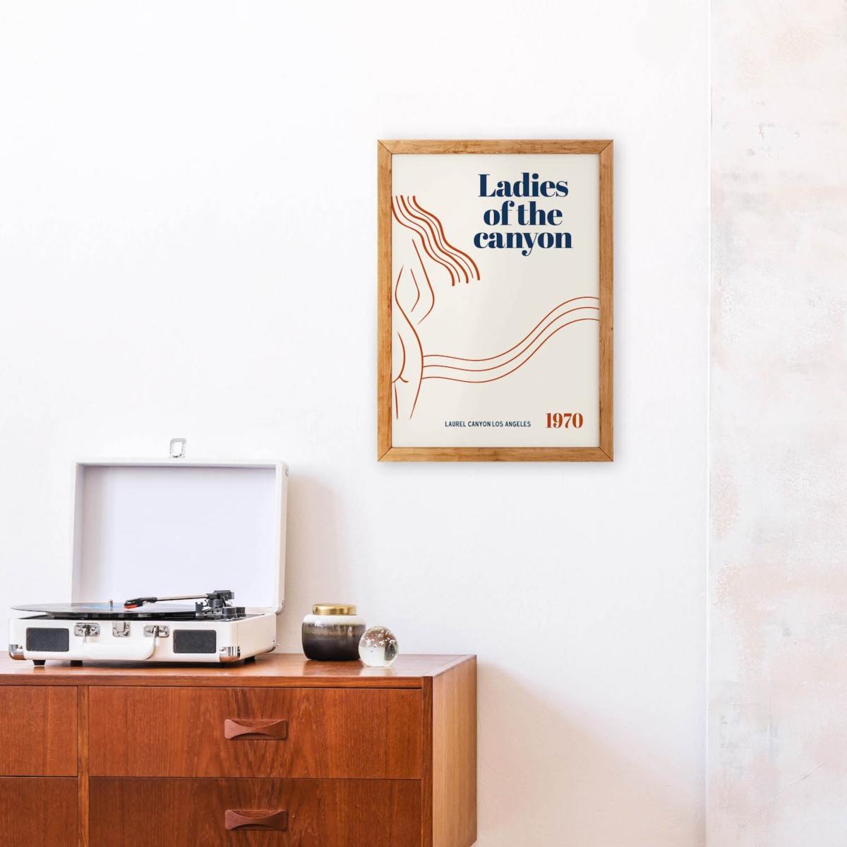 Ladies Of The Canyon Californian Retro Giclée Art Print A3 297 X 420Mm Fanclub – image 3