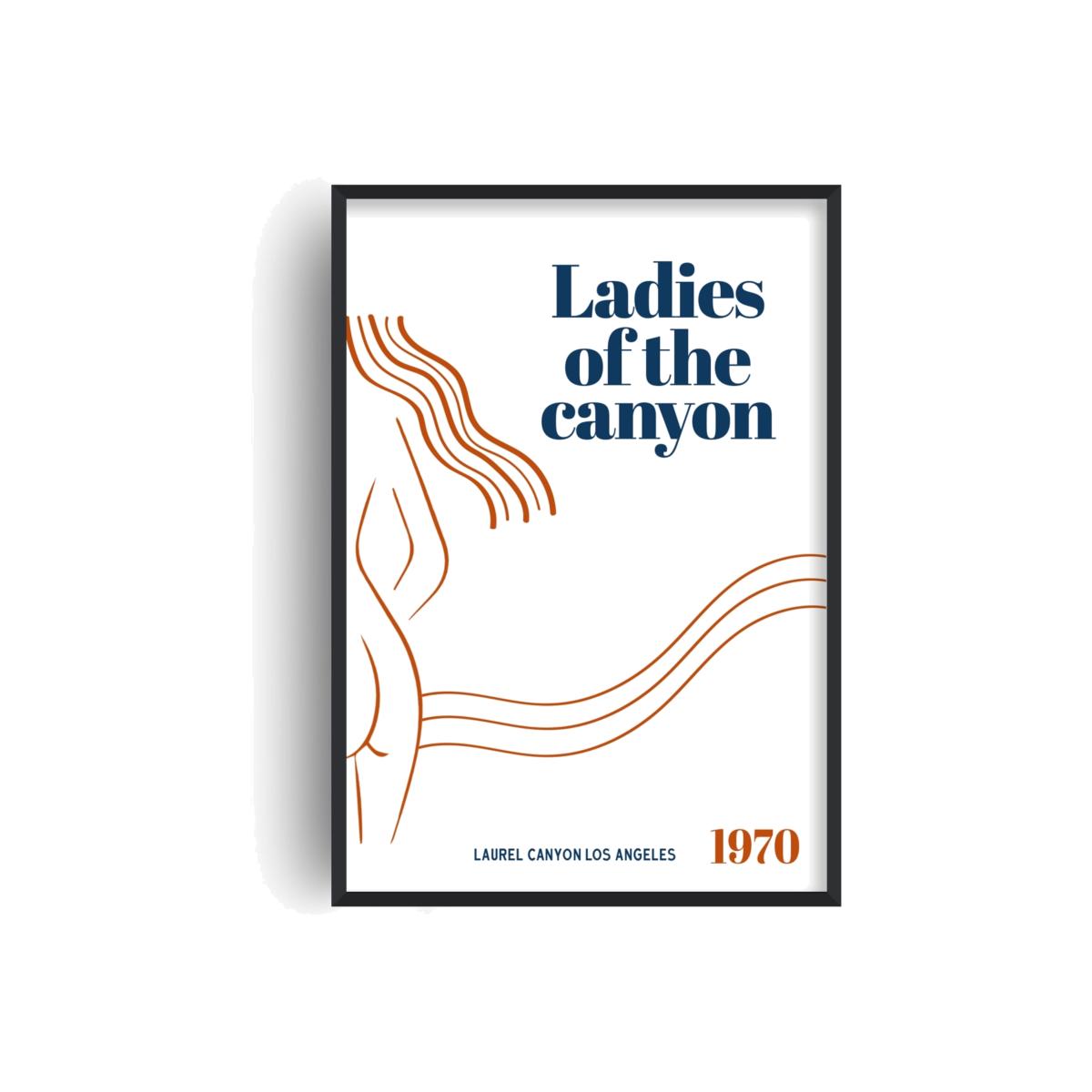 Ladies Of The Canyon Californian Retro Giclée Art Print A3 297 X 420Mm Fanclub – image 1
