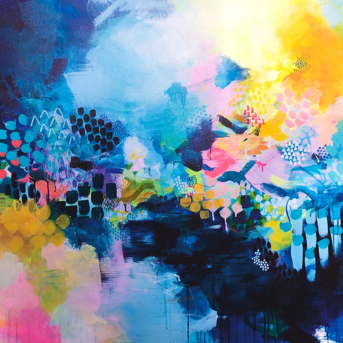 Blue Riviera- Abstract Print Jessica Slack Studio – image 3