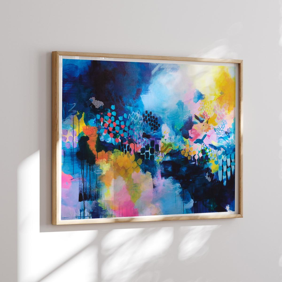 Blue Riviera- Abstract Print Jessica Slack Studio – image 4