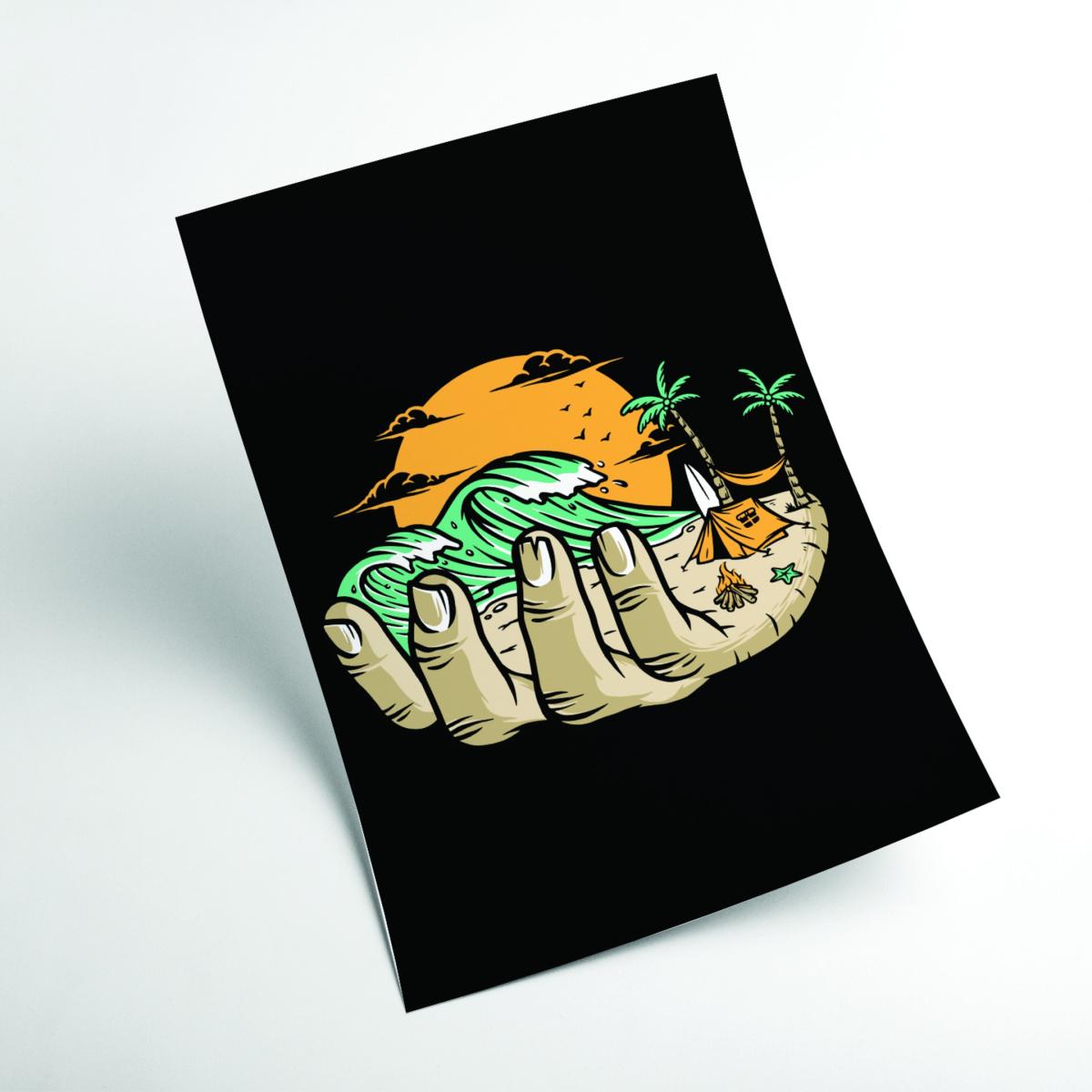 Yellow / Orange Grab A Handfull Of What You Love A2 420 X 594Mm Stanley Print House – image 2