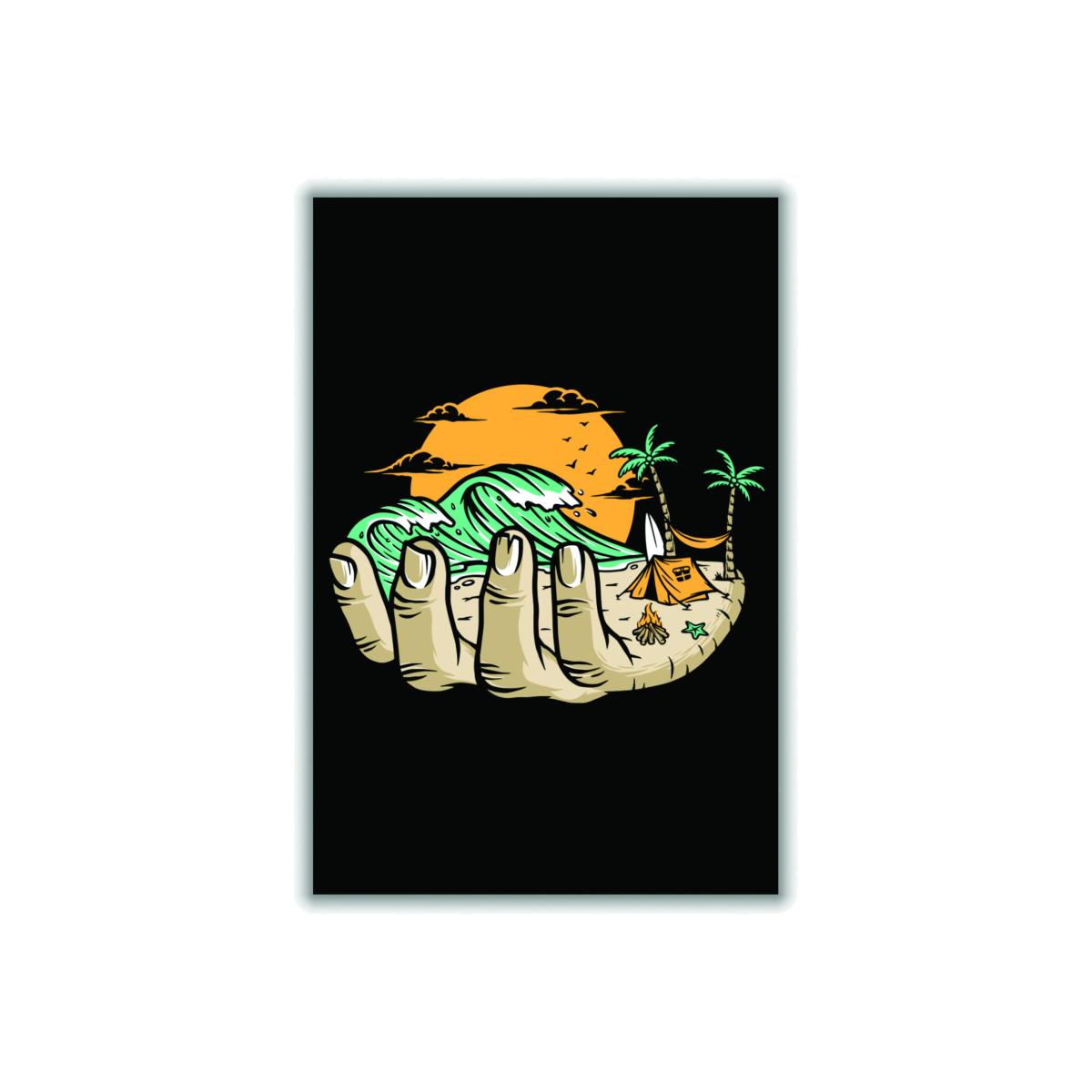 Yellow / Orange Grab A Handfull Of What You Love A2 420 X 594Mm Stanley Print House – image 1
