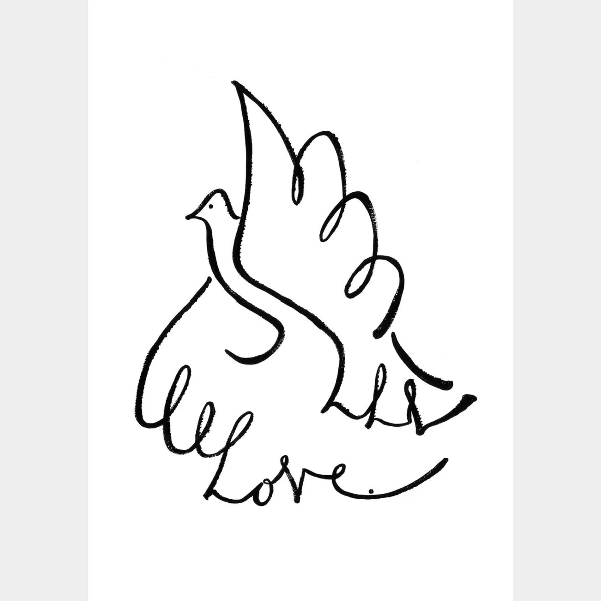 Black Love - Line Art Print A3 A3 297 X 420Mm Byam England – image 2
