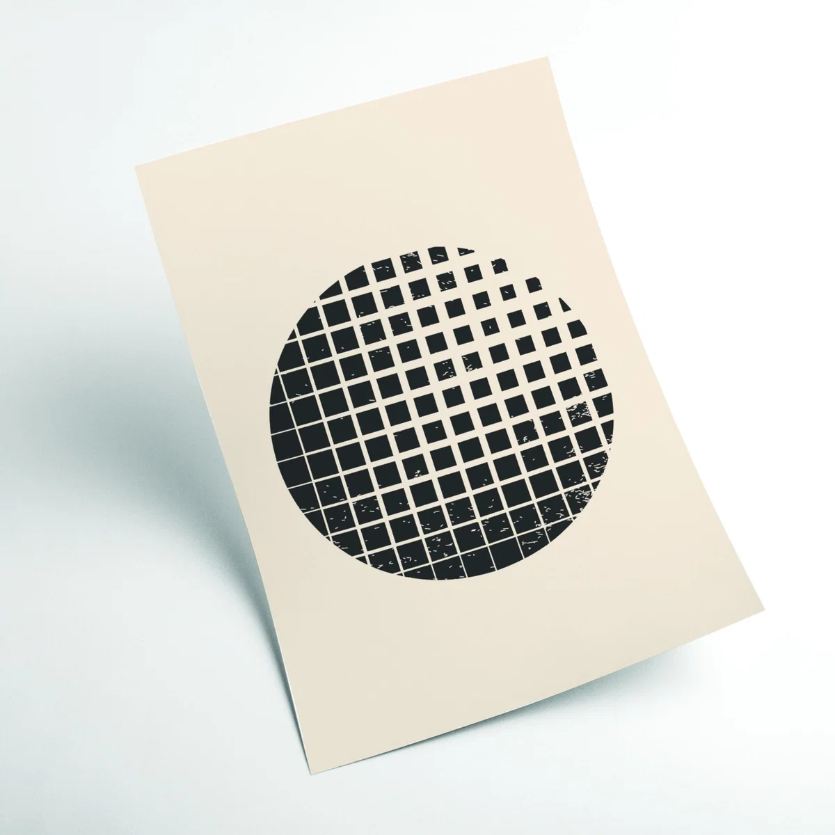 Black Minimal Halftone Shapes #2 A2 420 X 594Mm Stanley Print House – image 2
