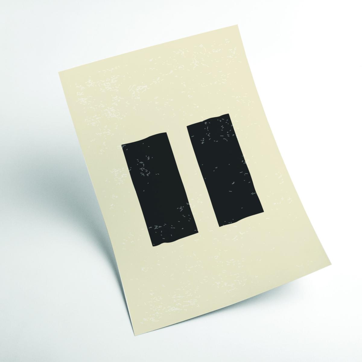 Black Minimal Shapes Series #7 A1 594 X 841Mm Stanley Print House – image 2