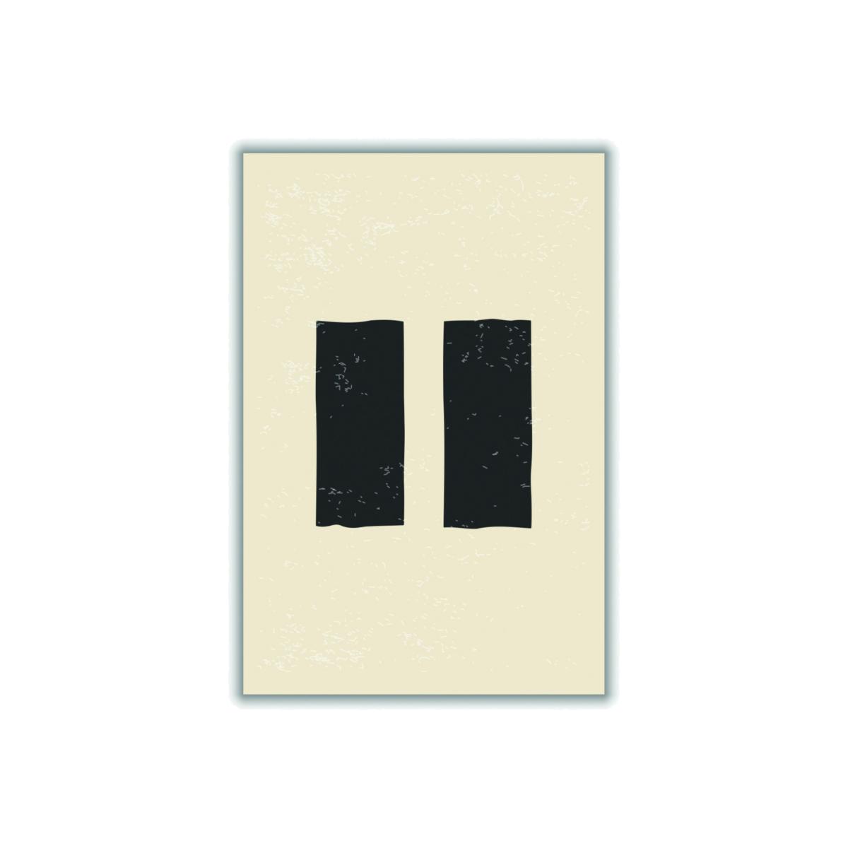 Black Minimal Shapes Series #7 A1 594 X 841Mm Stanley Print House – image 1