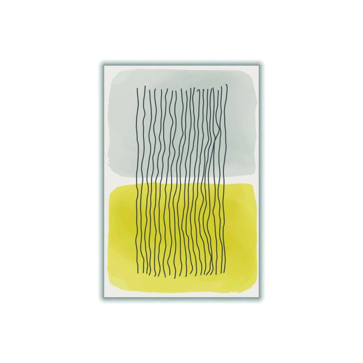 Yellow / Orange Yellow Watercolor Shapes Series #2 A3 297 X 420Mm Stanley Print House – image 1