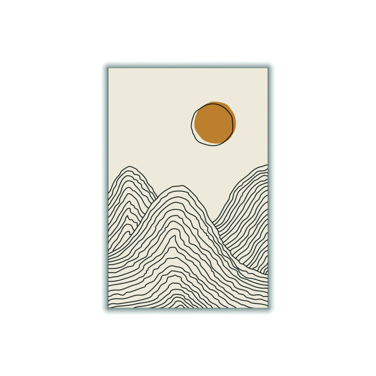 Yellow / Orange Boho Sunset Series #2 Medium Stanley Print House – image 1