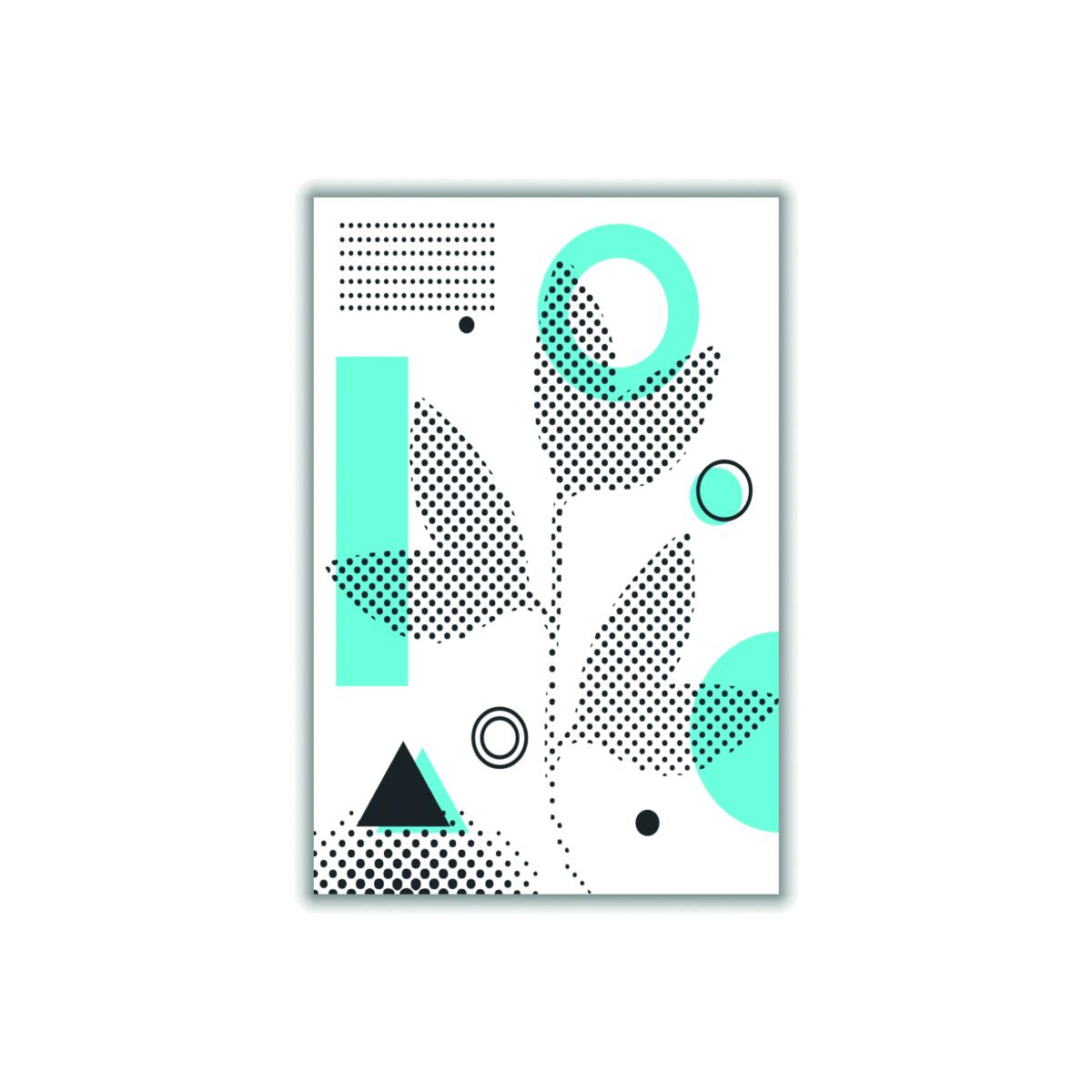 Blue Abstract Halftone Shapes 3 Medium Stanley Print House – image 1