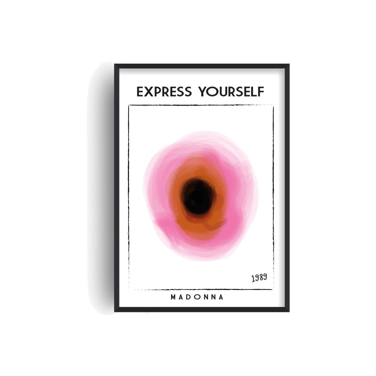 Express Yourself Retro Giclée Art Print A2 420 X 594Mm Fanclub – image 1