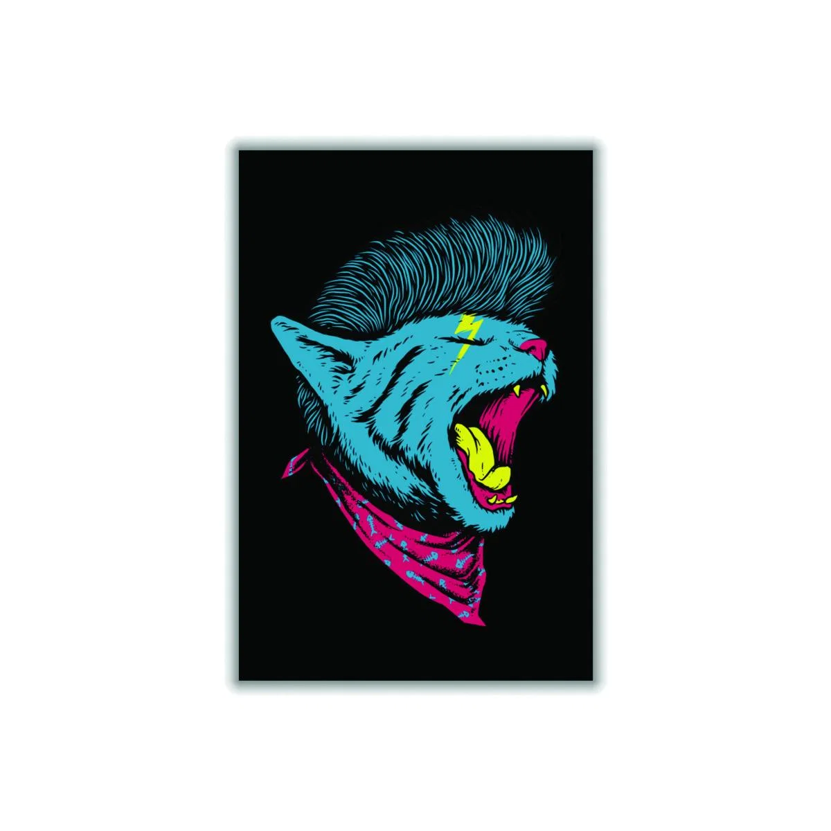Blue The Killer Cat A3 297 X 420Mm Stanley Print House – image 1