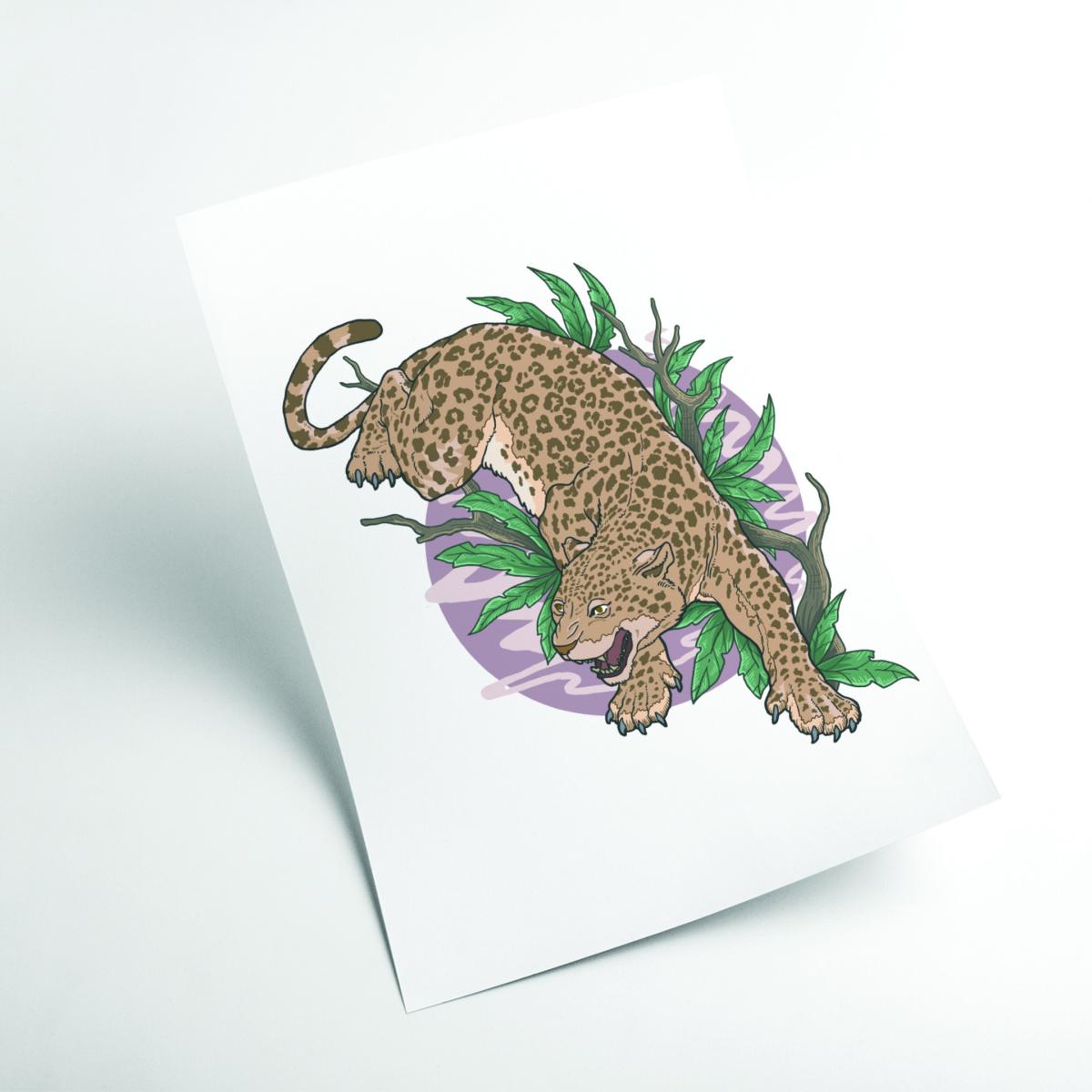 Brown Wild Leopard Medium Stanley Print House – image 2