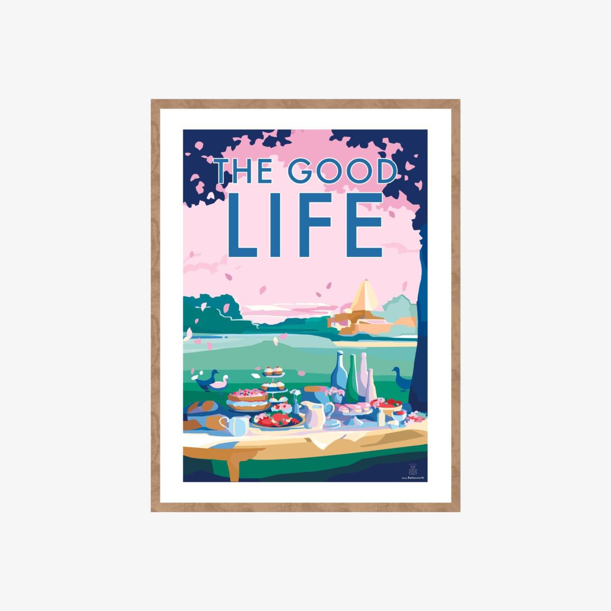 The Good Life Quote Print | A4 | 210 X 297Mm | Becky Bettesworth – image 1
