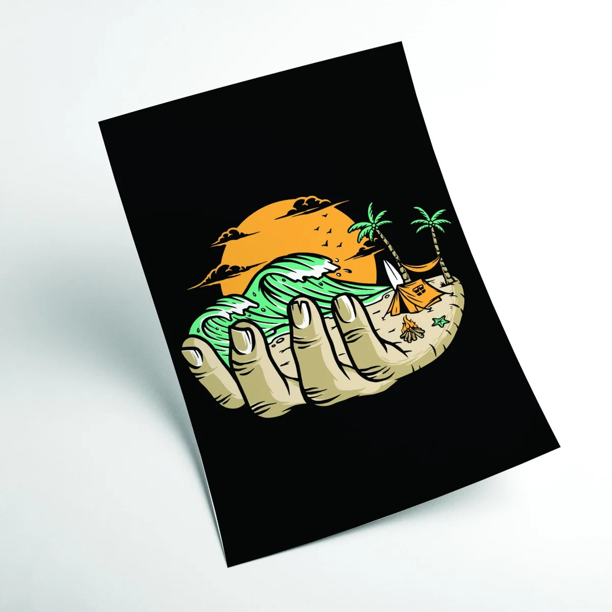 Yellow / Orange Grab A Handfull Of What You Love A1 594 X 841Mm Stanley Print House – image 2