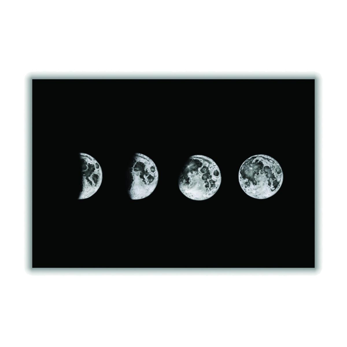 Grey Lunar Phases A4 210 X 297Mm Stanley Print House – image 1