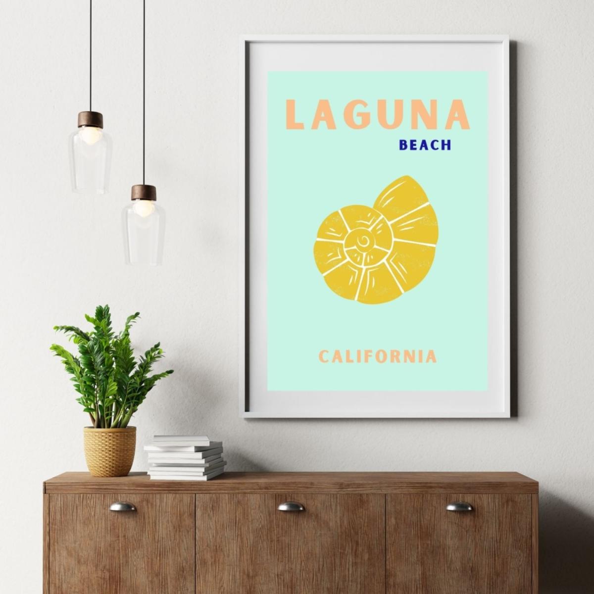 Blue Laguna Beach Shell Poster | Artchi – image 4