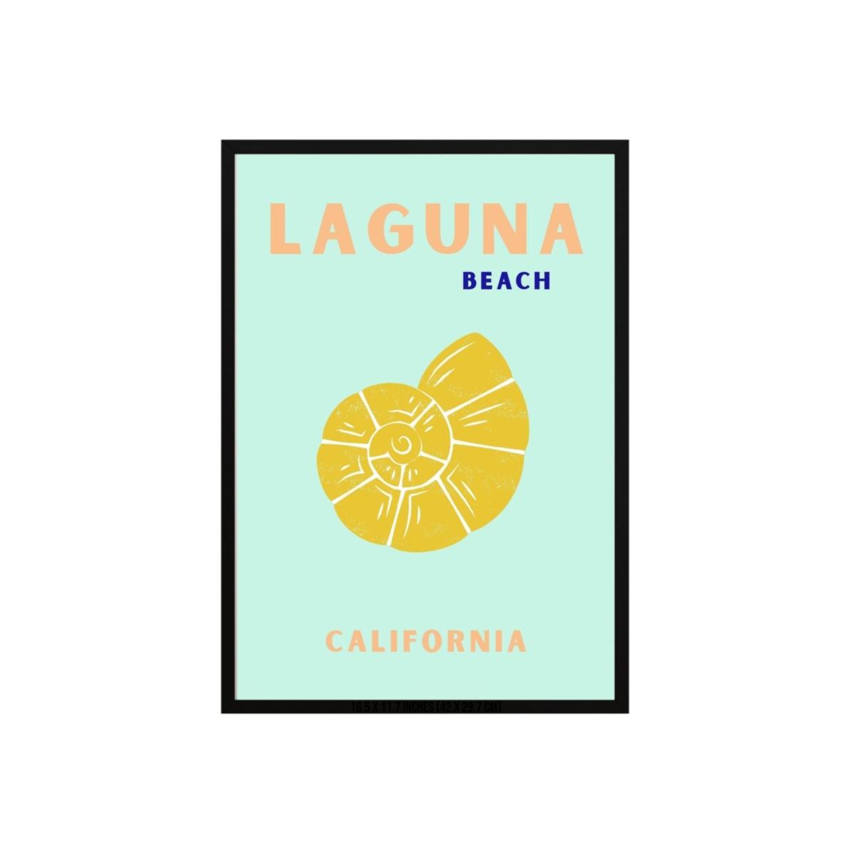 Blue Laguna Beach Shell Poster | Artchi – image 1