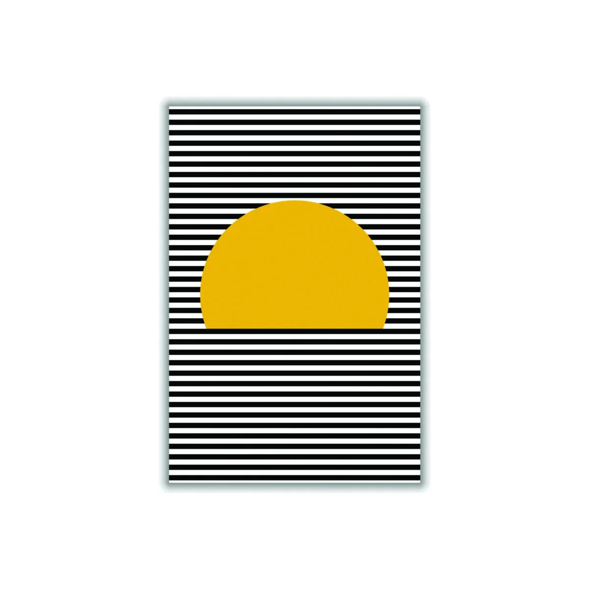 Yellow / Orange Sunset Line Art A3 297 X 420Mm Stanley Print House – image 1