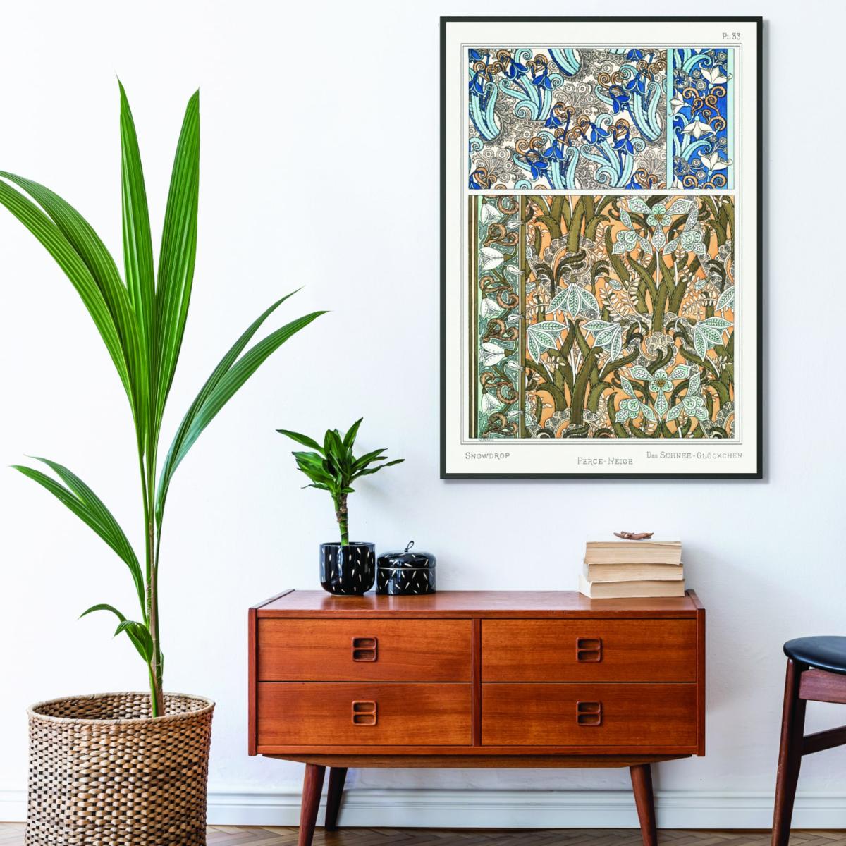 Perce-Neige Snowdrops By Maurice Pillard Verneuil A3 297 X 420Mm Stanley Print House – image 3