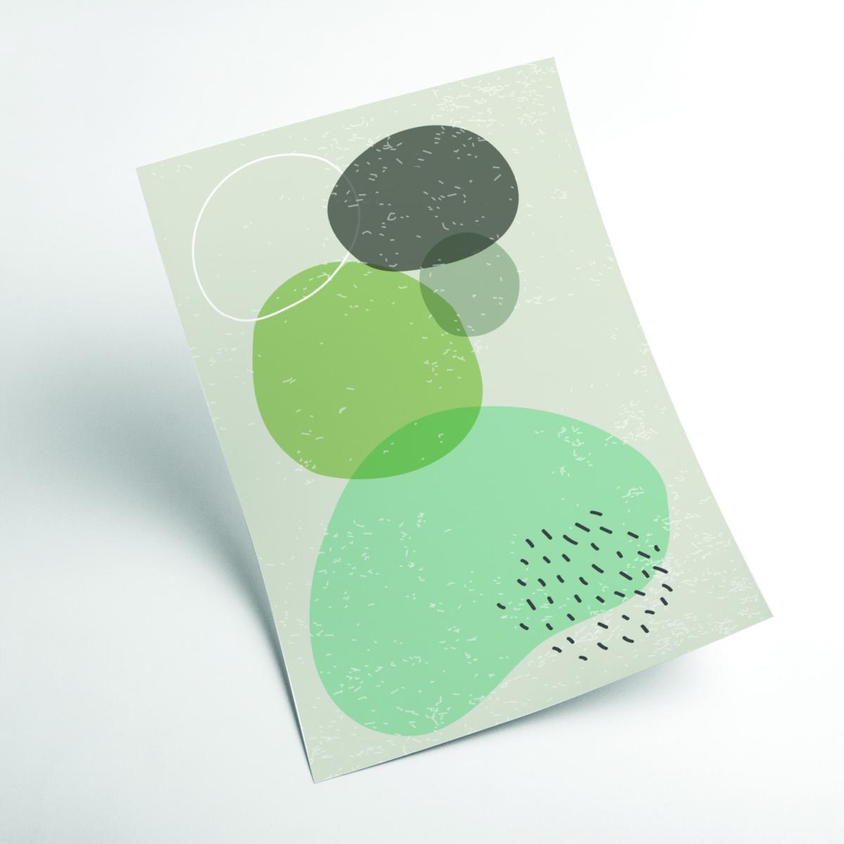 Green Abstract Rocks Series #4 Extra Small Stanley Print House – image 2