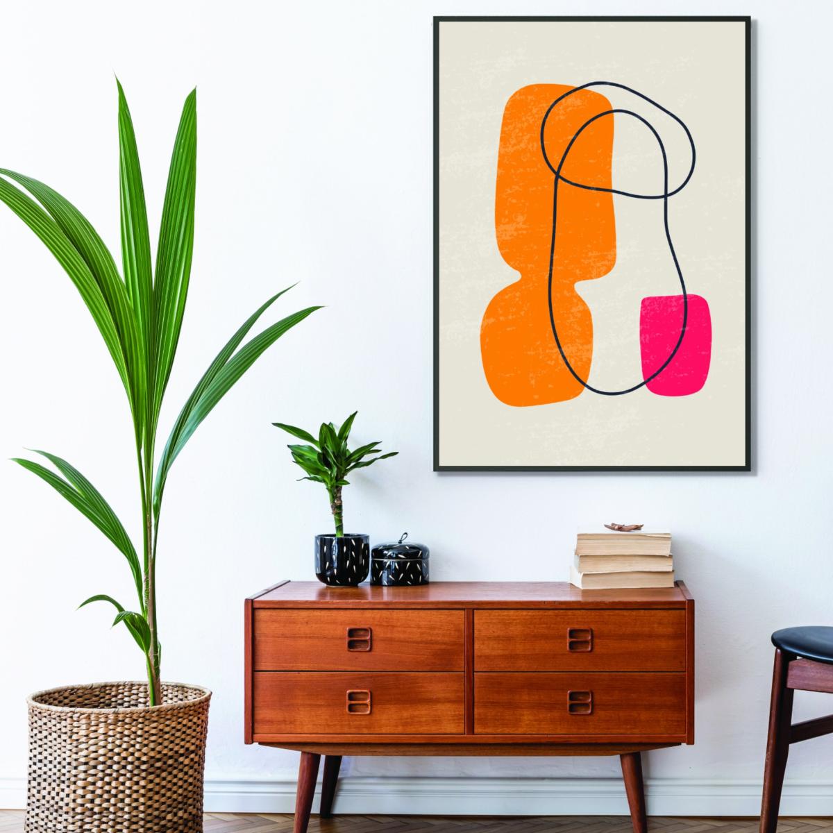 Yellow / Orange Abstract Minimal Series #4 A3 297 X 420Mm Stanley Print House – image 3