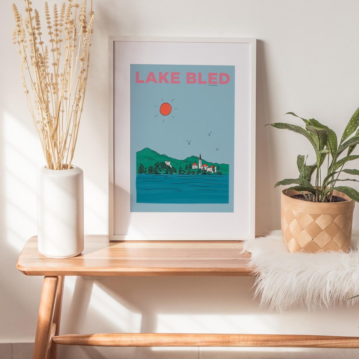 Lake Bled Slovenia - Summer Escapes Print Places & Spaces Art Co. – image 2