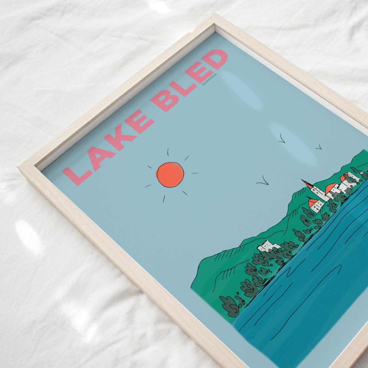 Lake Bled Slovenia - Summer Escapes Print Places & Spaces Art Co. – image 3