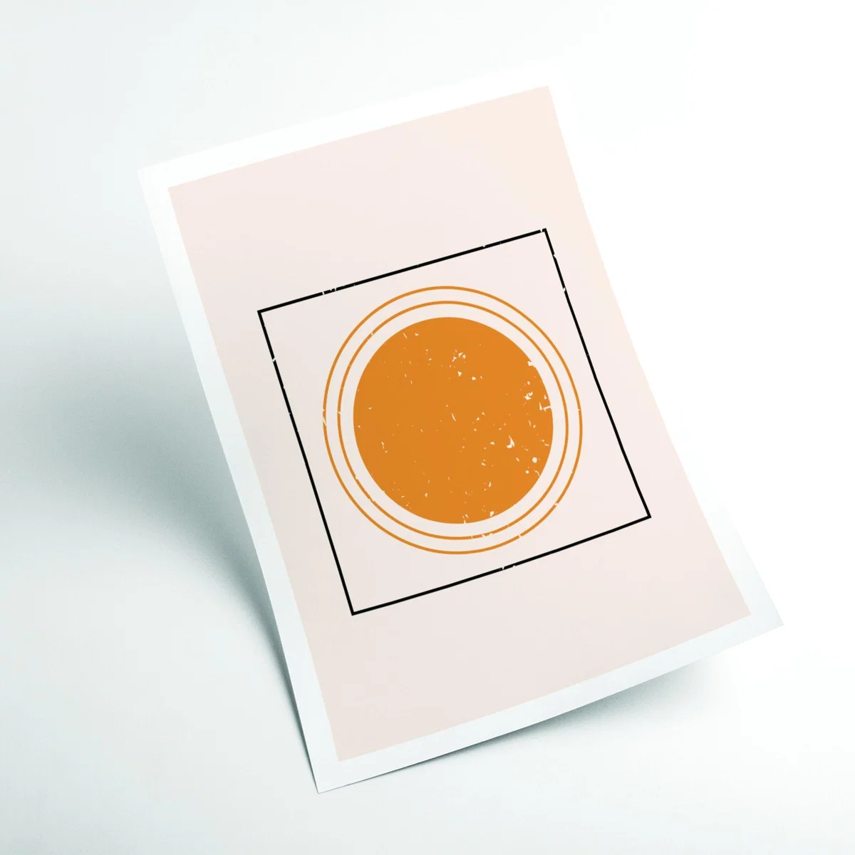 Yellow / Orange Sunshine Abstract Drawing A4 210 X 297Mm Stanley Print House – image 2