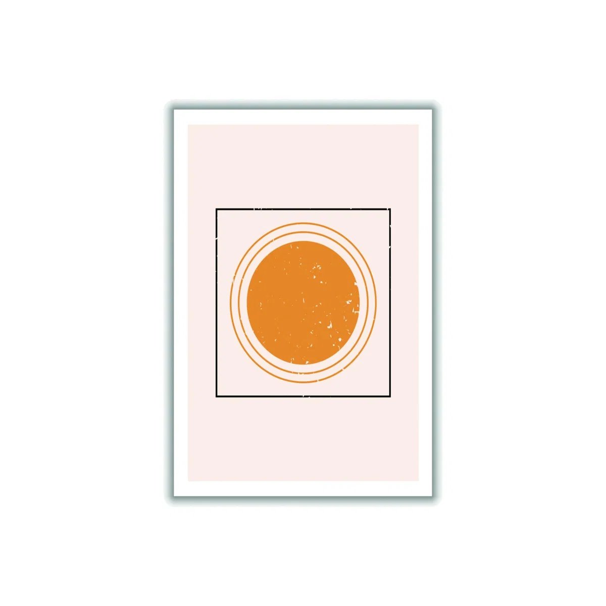 Yellow / Orange Sunshine Abstract Drawing A4 210 X 297Mm Stanley Print House – image 1