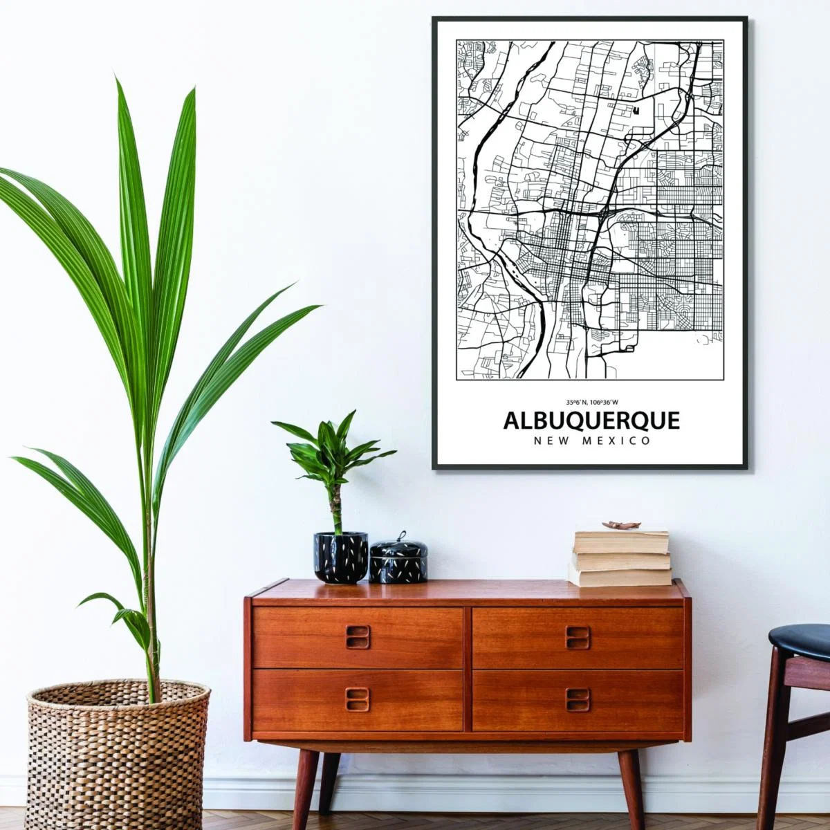 Black Map Of Albuquerque Xxs Stanley Print House – image 3
