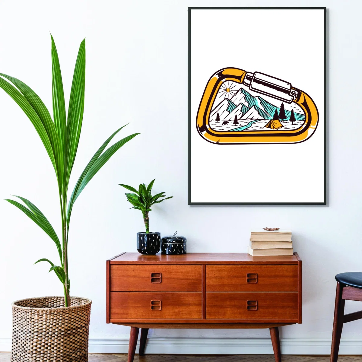 Yellow / Orange Caribiner A3 297 X 420Mm Stanley Print House – image 3