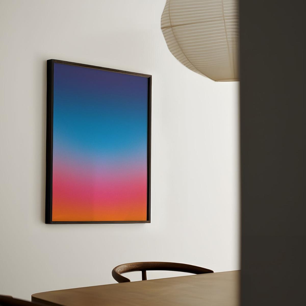 Blue / Yellow / Orange Atardecer - Giclee Fine Art Print - Large | A2 | 420 X 594Mm | East Side Studio London – image 2