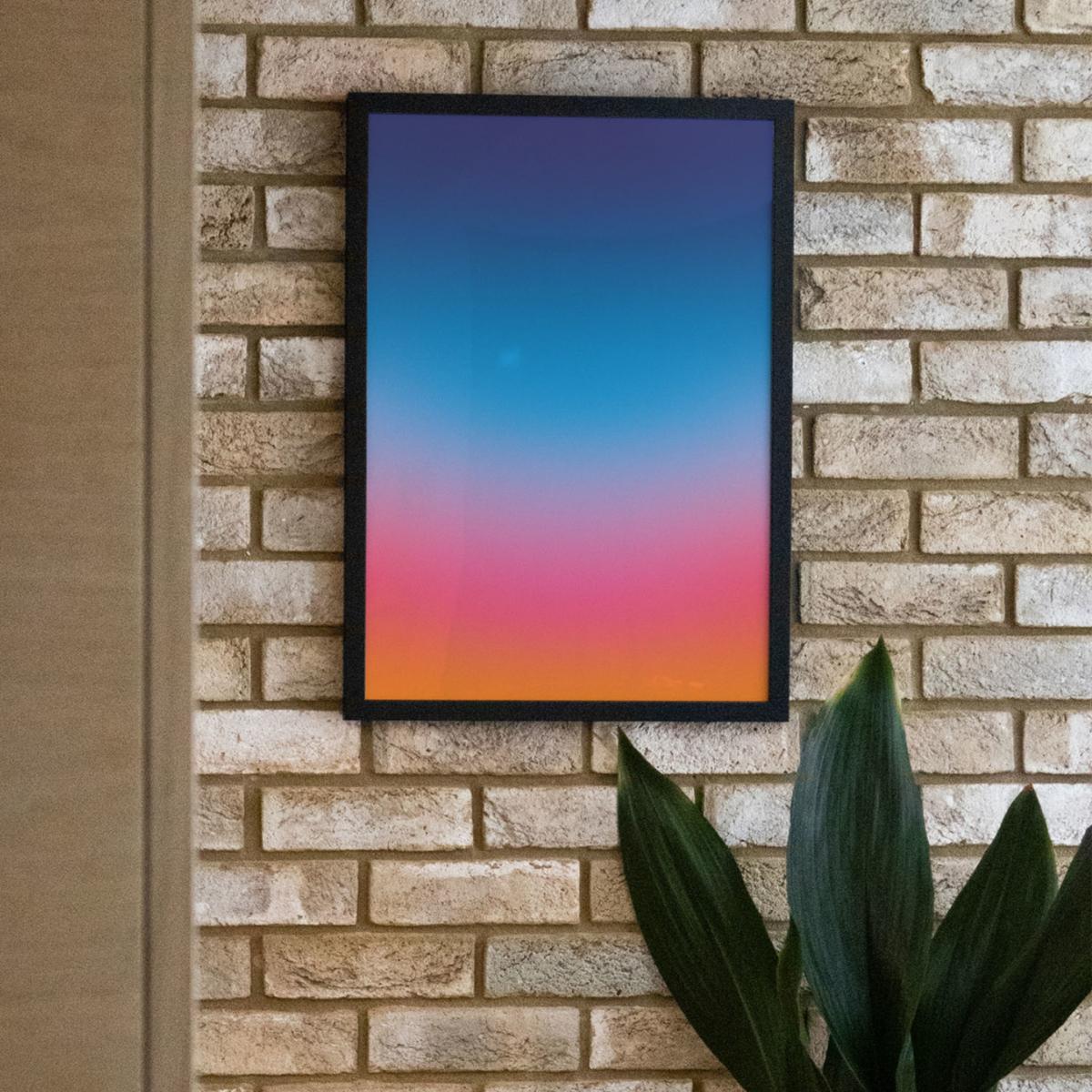 Blue / Yellow / Orange Atardecer - Giclee Fine Art Print - Large | A2 | 420 X 594Mm | East Side Studio London – image 4