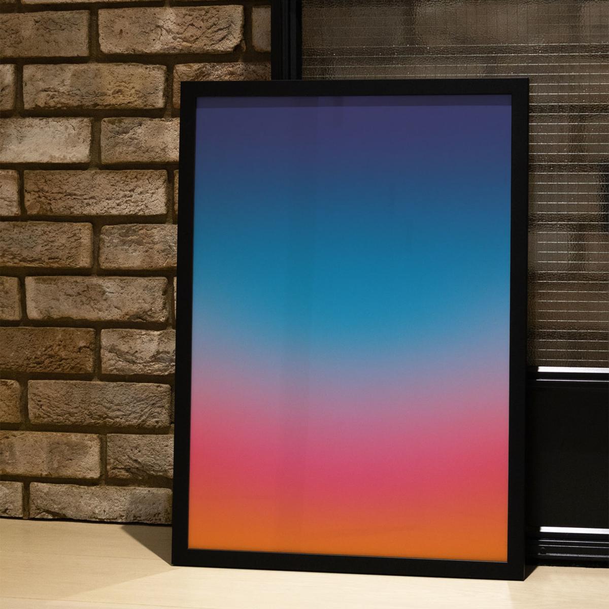 Blue / Yellow / Orange Atardecer - Giclee Fine Art Print - Large | A2 | 420 X 594Mm | East Side Studio London – image 5