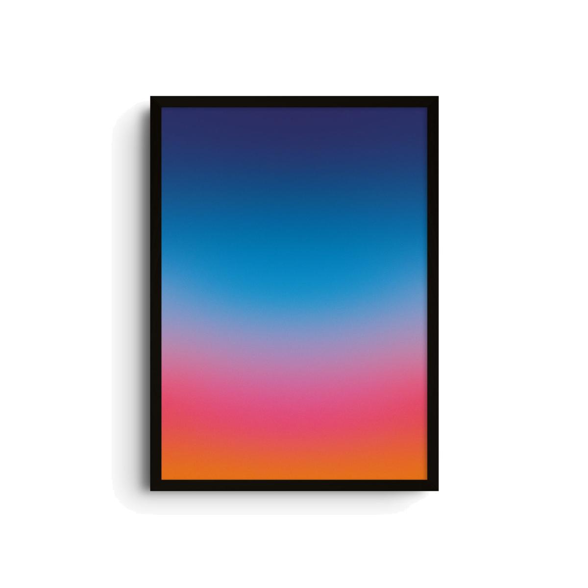 Blue / Yellow / Orange Atardecer - Giclee Fine Art Print - Large | A2 | 420 X 594Mm | East Side Studio London – image 1