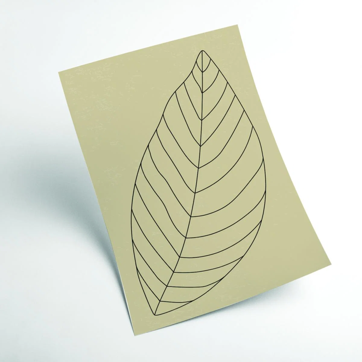 Black Minimal Leaves #3 A4 210 X 297Mm Stanley Print House – image 2