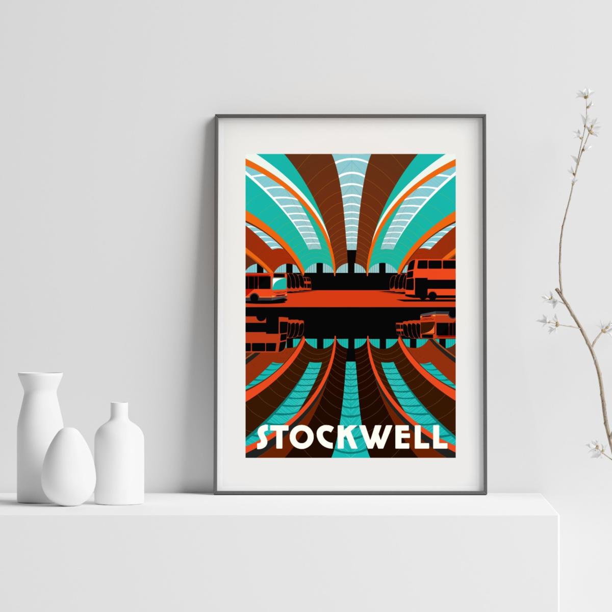 Stockwell London Art Print A3 297 X 420Mm Eye for London Prints – image 2